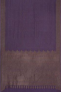 Image of Banarasi Georgette Purple Saree