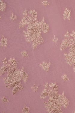 Image of Banarasi Georgette Pink Saree