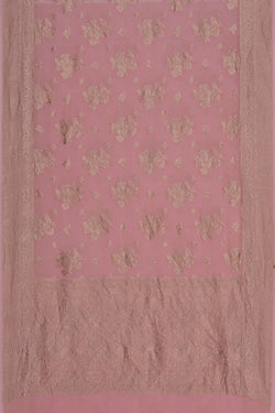 Image of Banarasi Georgette Pink Saree