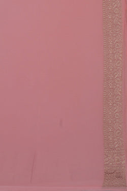 Image of Banarasi Georgette Pink Saree