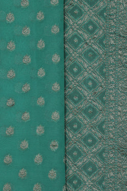 Image of Banarasi Georgette Aqua Green Saree