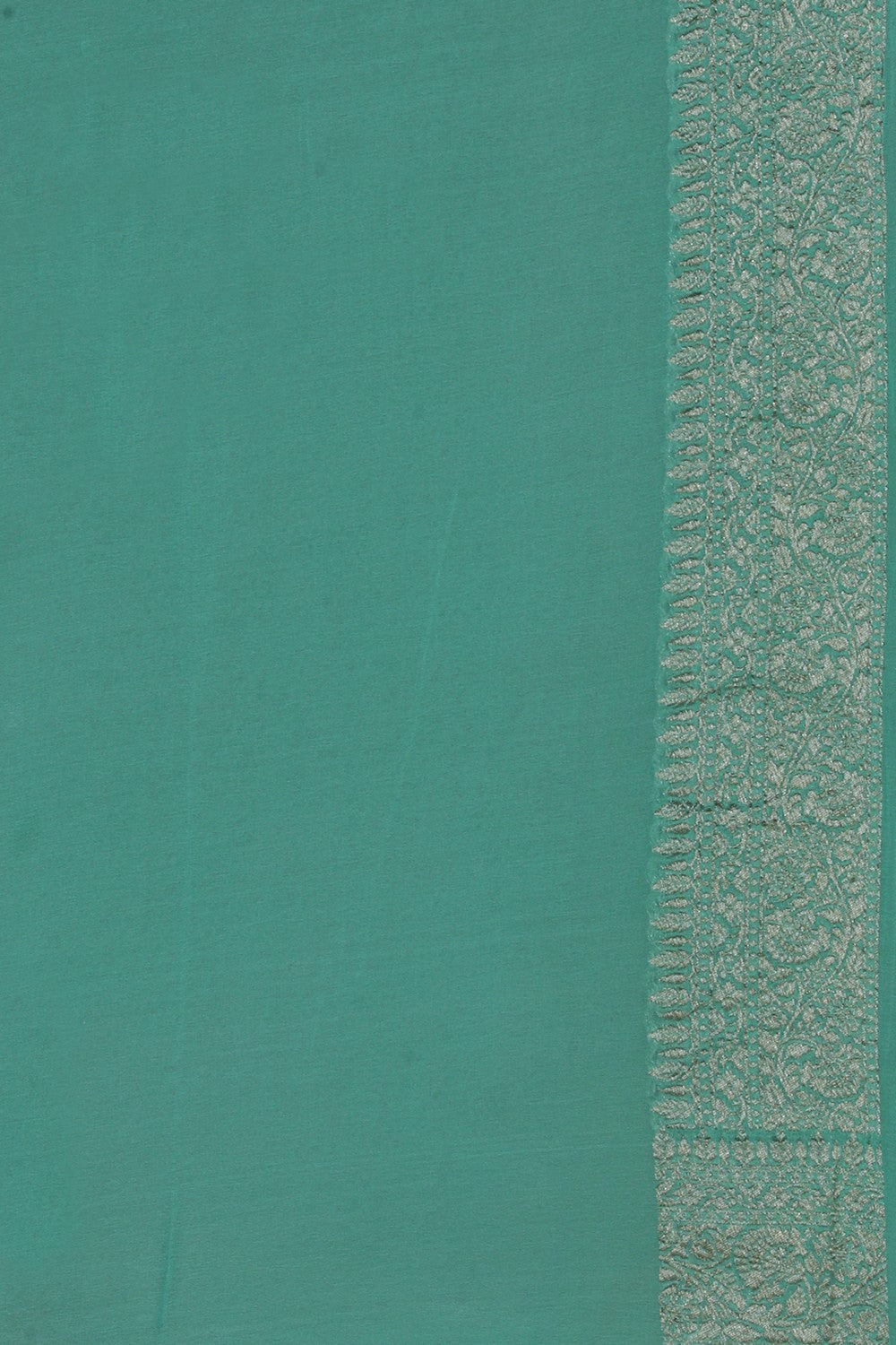Image of Banarasi Georgette Aqua Green Saree