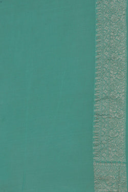 Image of Banarasi Georgette Aqua Green Saree