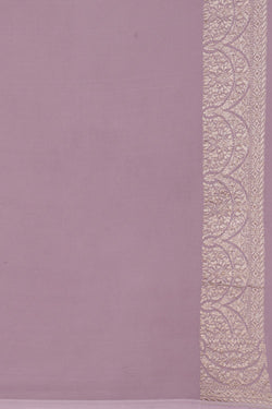 Image of Banarasi Georgette Lavender Purple Saree