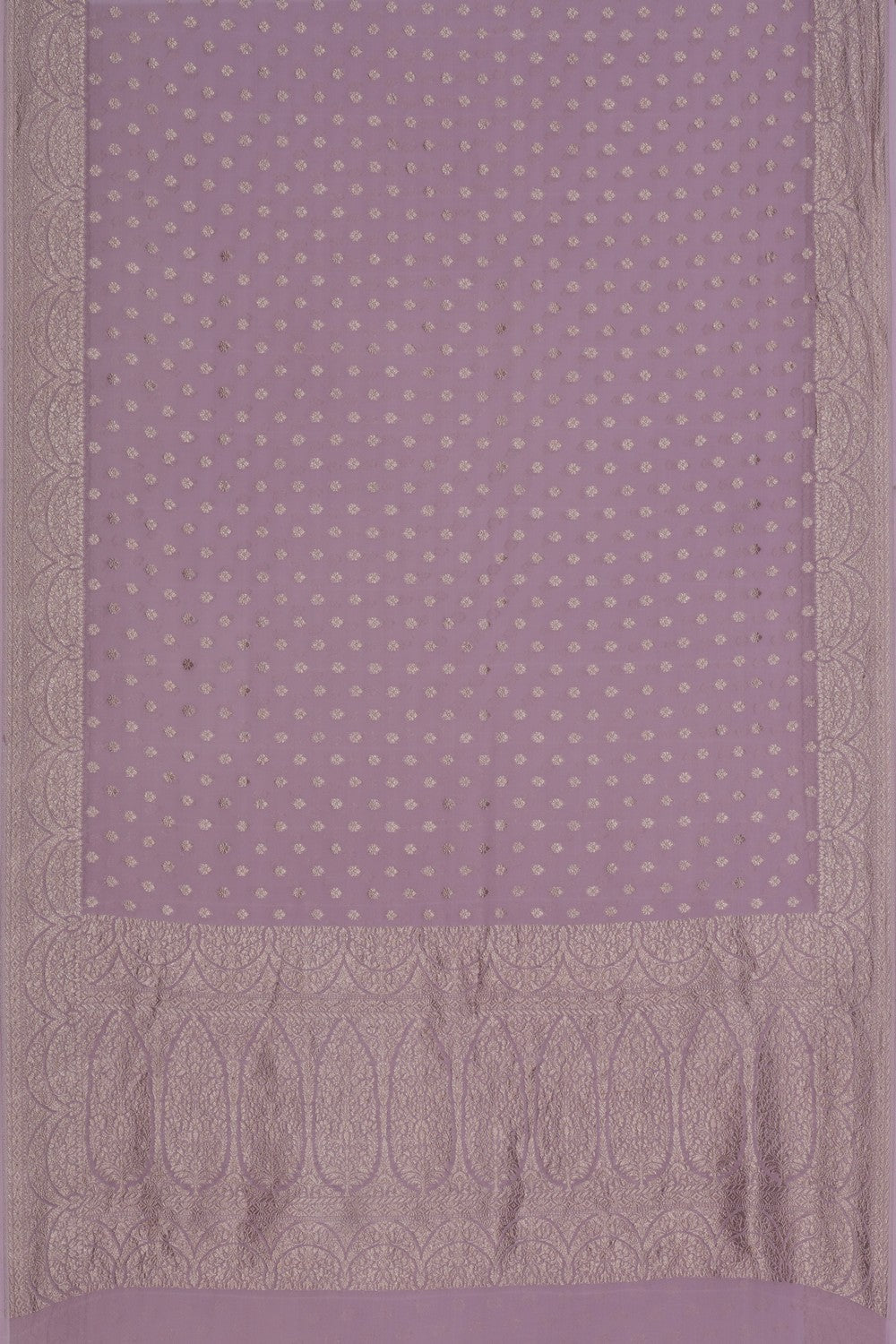 Banarasi Georgette Lavender Purple Saree