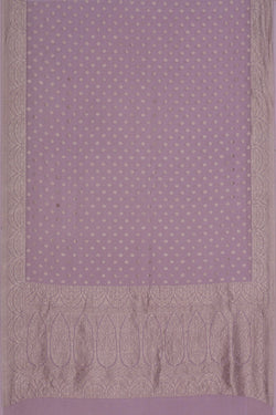 Image of Banarasi Georgette Lavender Purple Saree