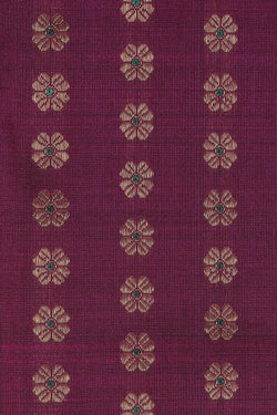 Image of Kanchipuram Silk Violet Saree