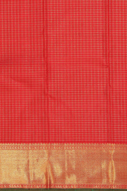 Image of Kanchipuram Silk Red Saree