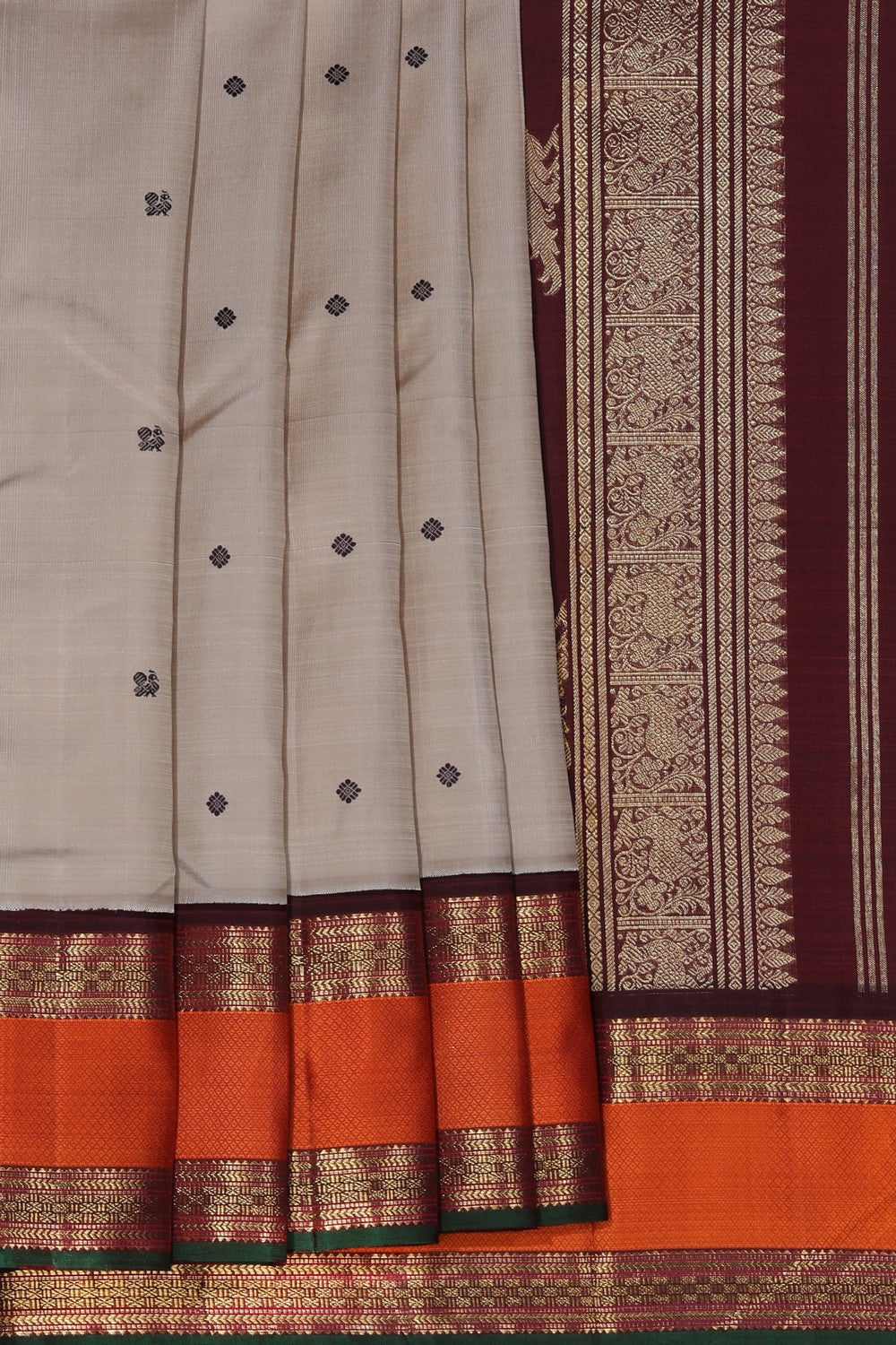 Kanchipuram Silk Beige Saree