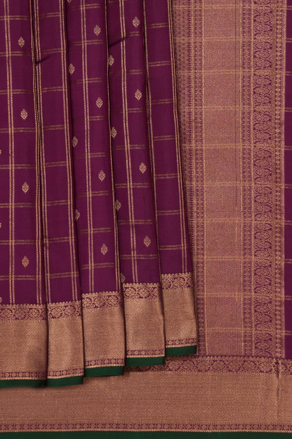 South Silk Purple Saree