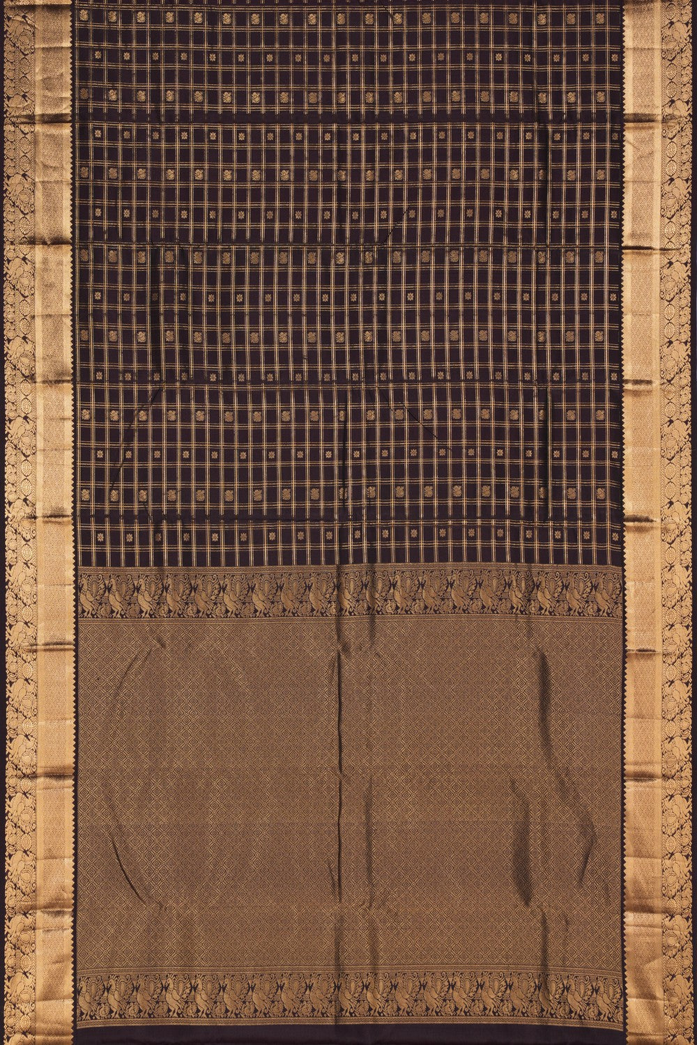 Image of South Silk Coffee Brown Saree