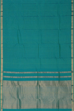 Image of South Silk Turquoise Green Saree