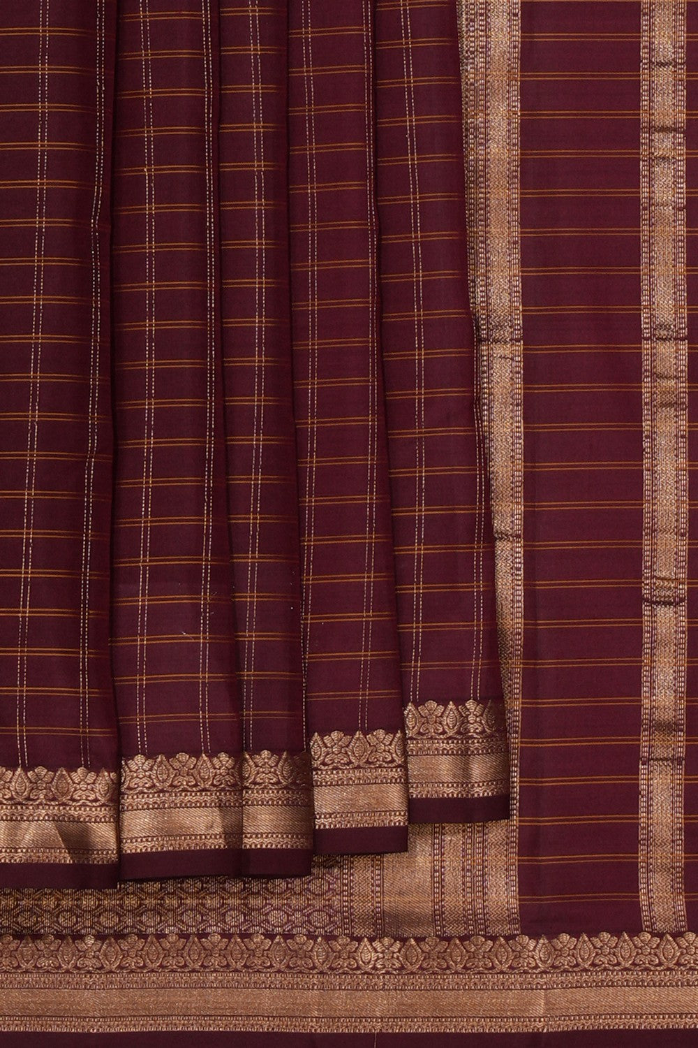 South Silk Brown Saree