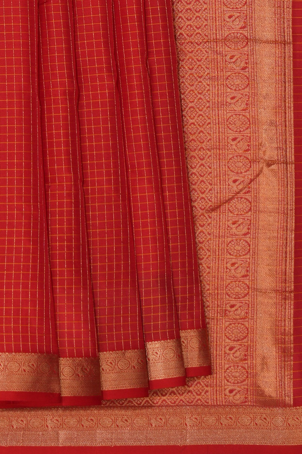 South Silk Red Saree