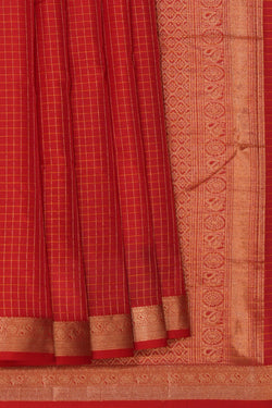 Image of South Silk Red Saree