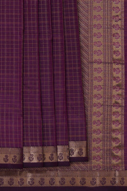 Image of South Silk Violet Saree