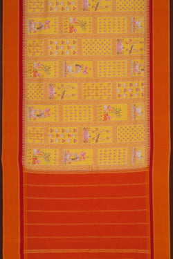 Image of Pichwai Printed Silk Saree