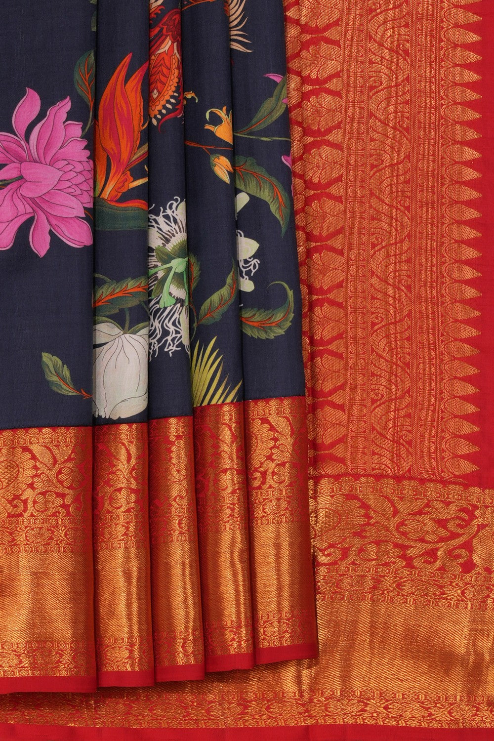 Pichwai Printed Silk Saree