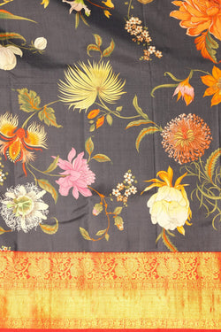 Image of Pichwai Printed Silk Saree