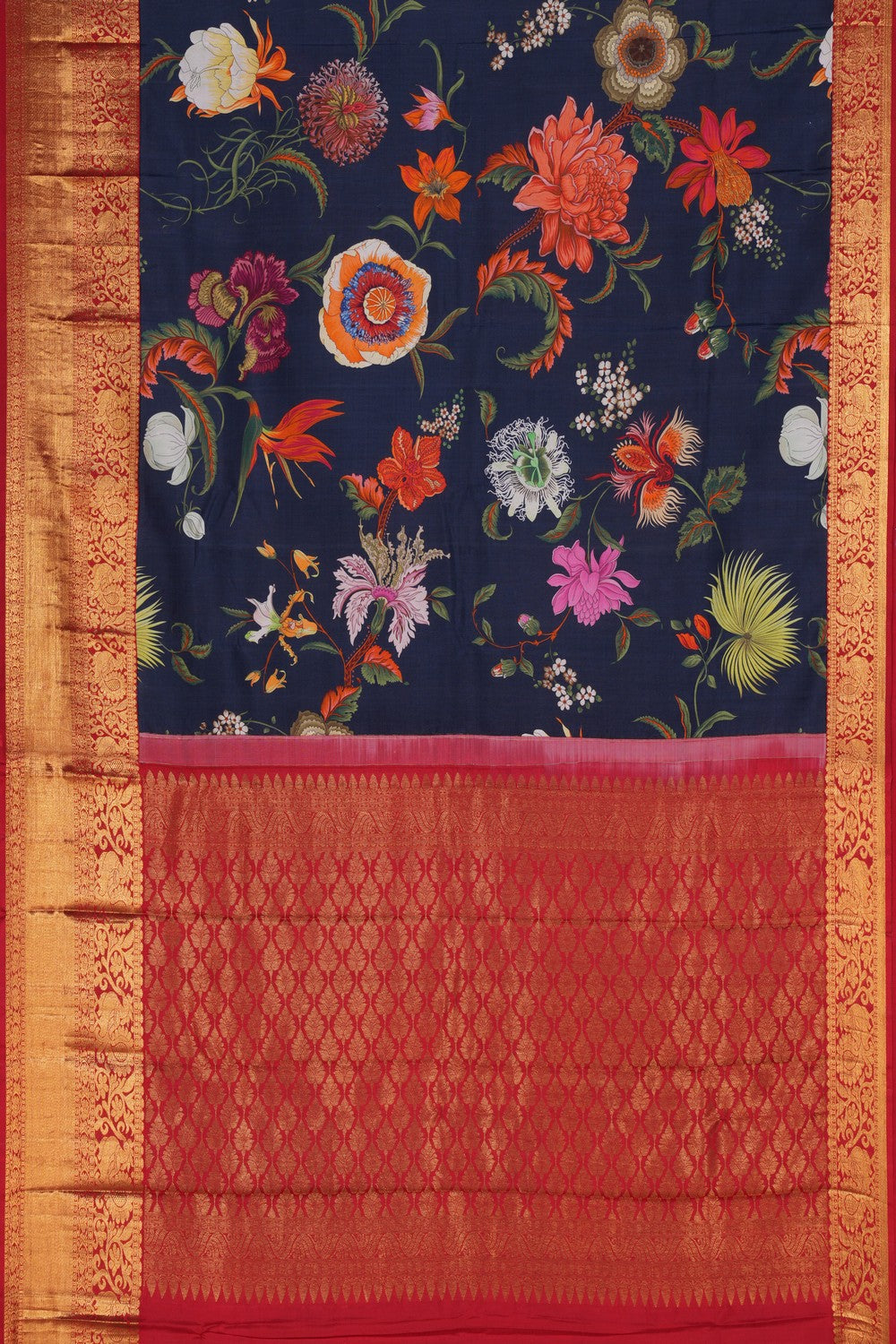 Pichwai Printed Silk Saree