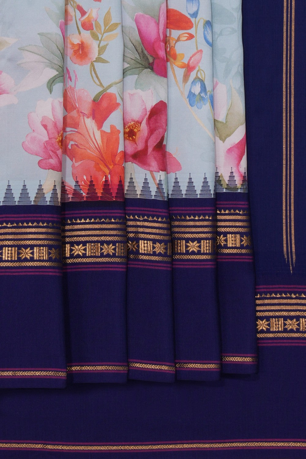 Pichwai Printed Silk Saree