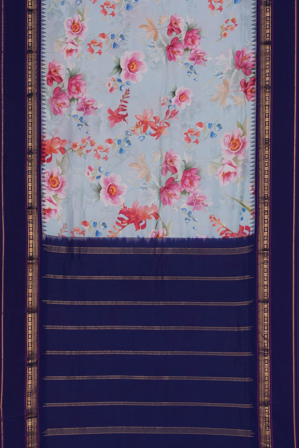 Pichwai Printed Silk Saree