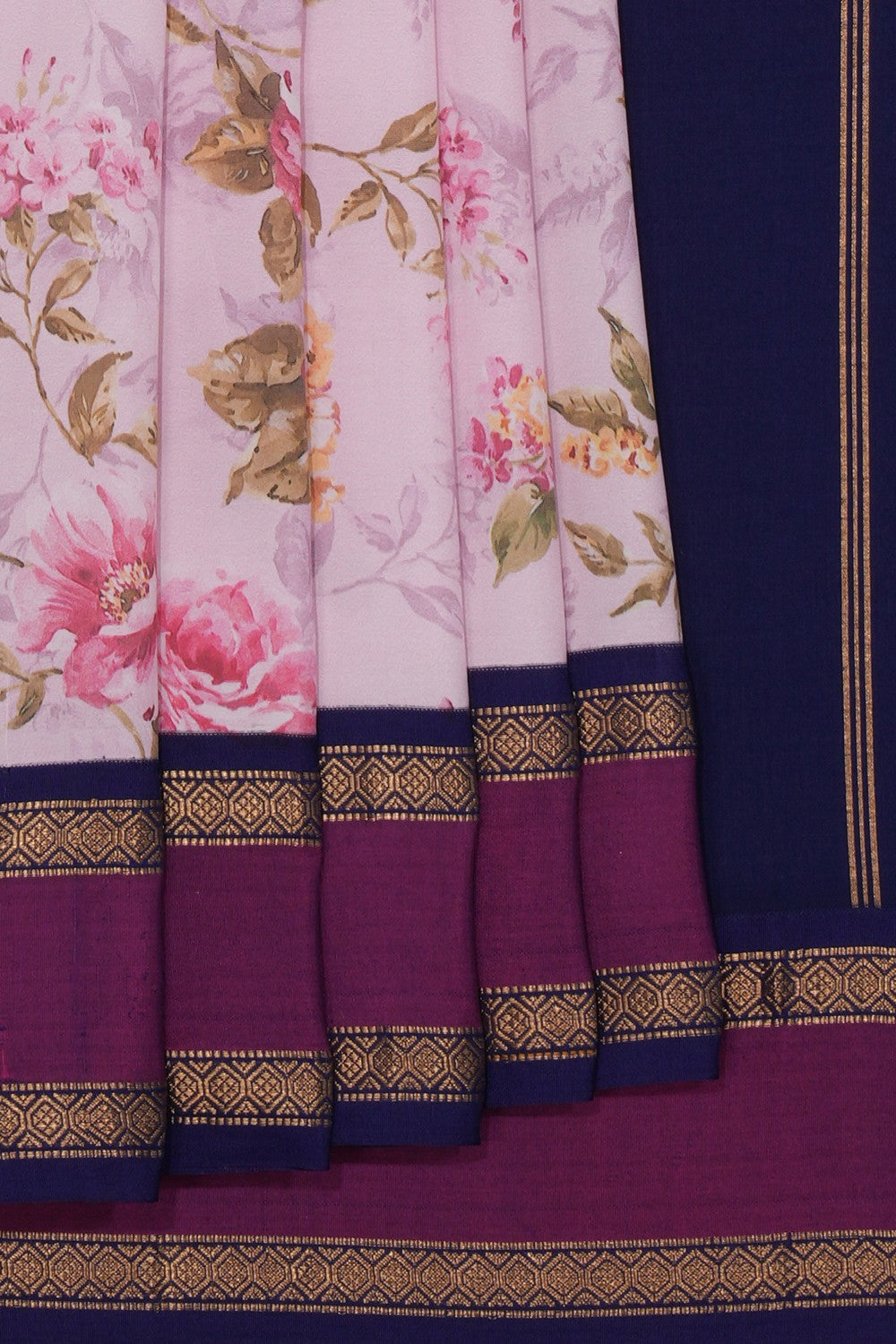 Pichwai Printed Silk Saree