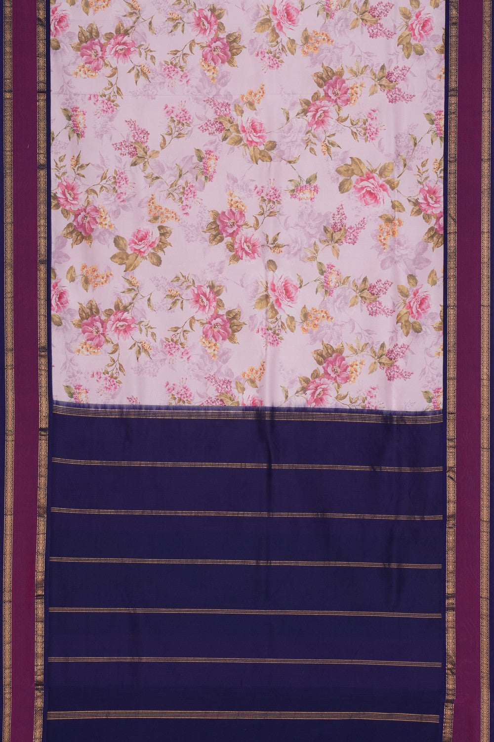 Pichwai Printed Silk Saree