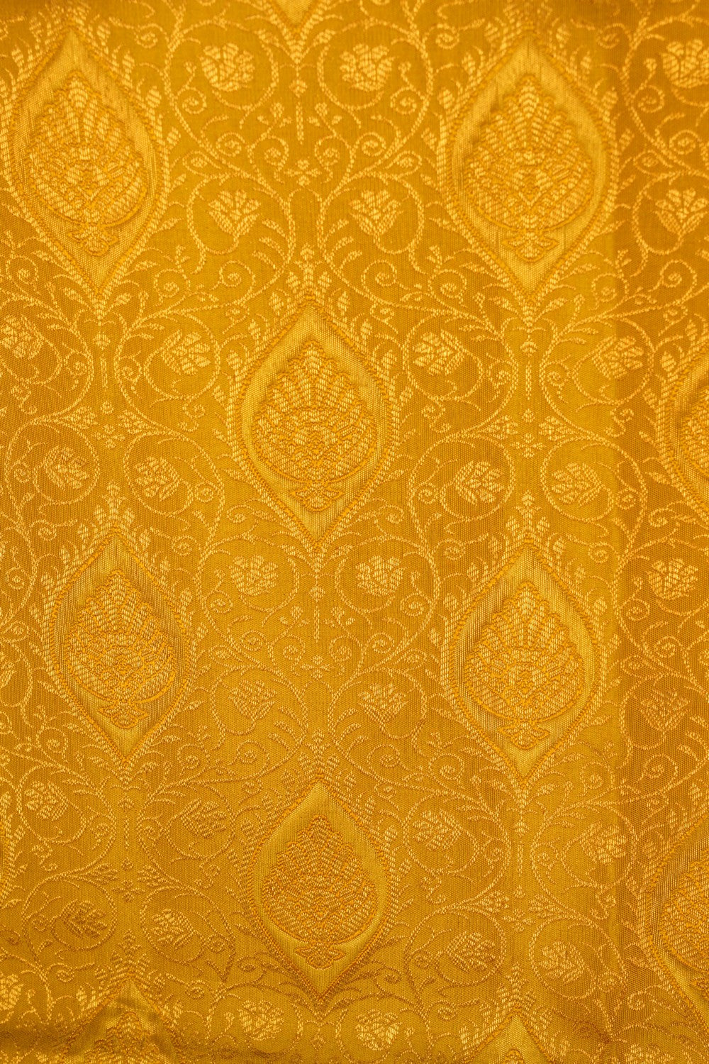 Kanchipattu Brocade Yellow Saree