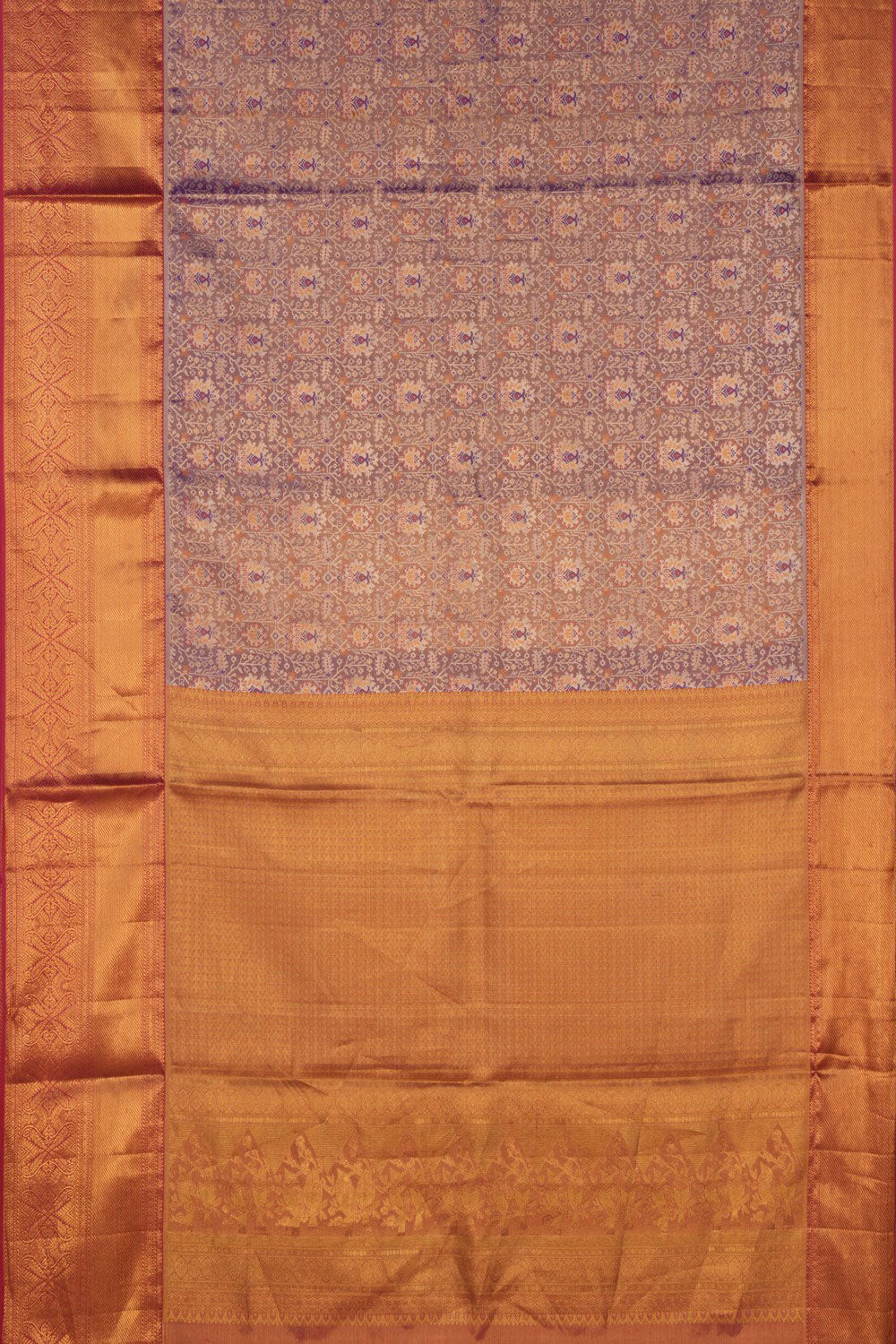 Kanchipattu Tissue Brocade Purple Saree