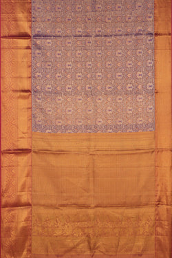 Image of Kanchipattu Tissue Brocade Purple Saree