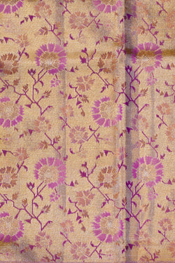 Image of Kanchipattu Tissue Brocade Gold Saree