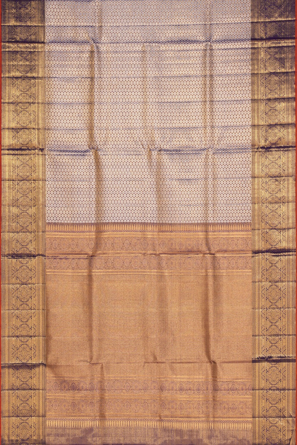 Kanchipattu Tissue Brocade Purple Saree