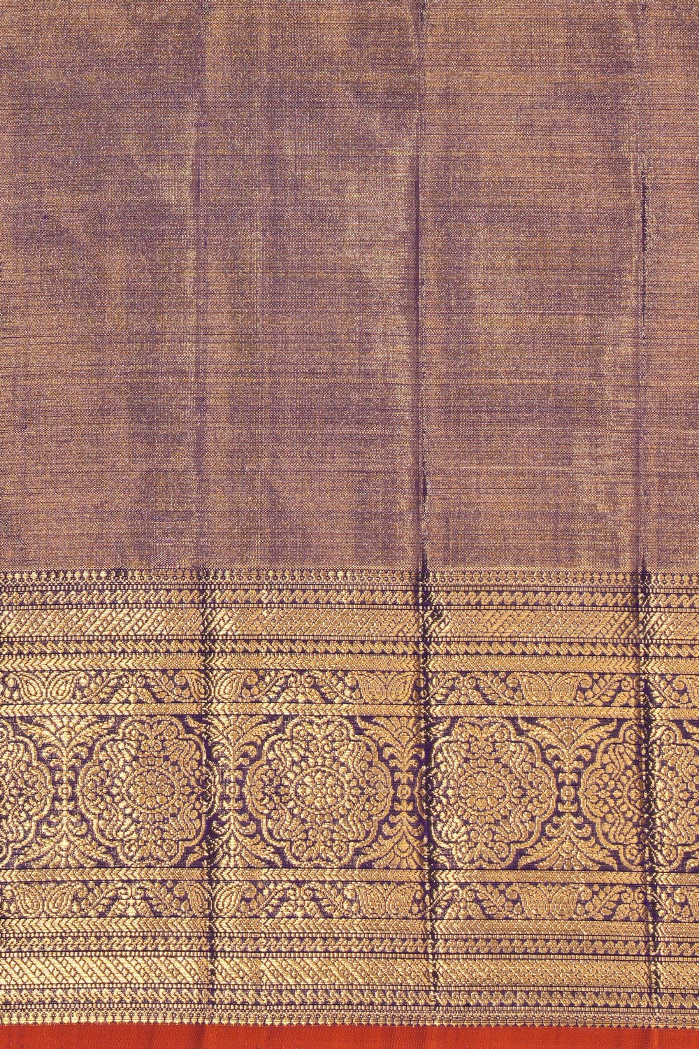 Kanchipattu Tissue Brocade Purple Saree