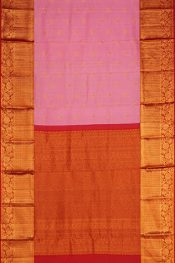 Image of Kanchipattu Brocade Lotus Pink Saree