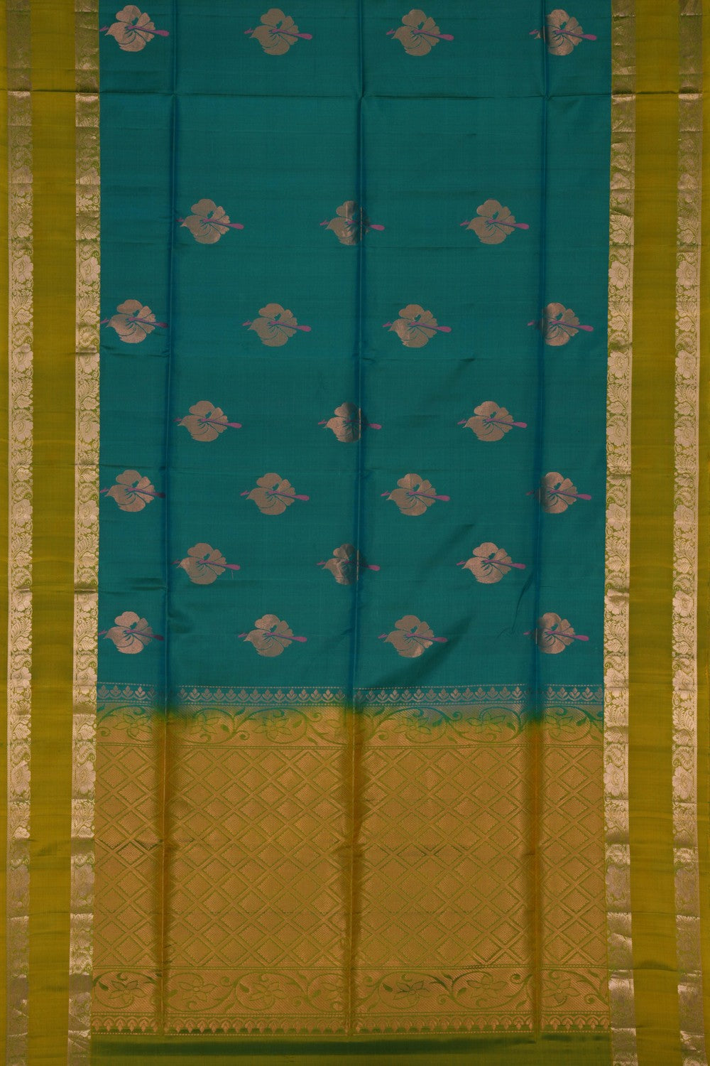 South Silk Blue Saree