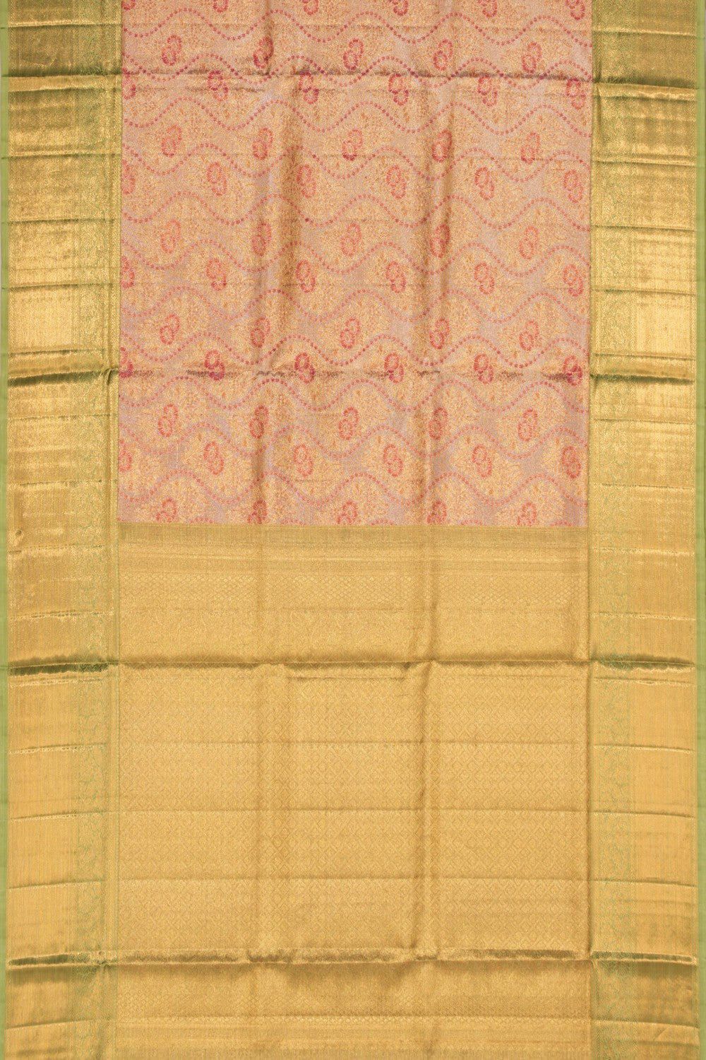 Kanchipattu Tissue Brocade Gold Saree