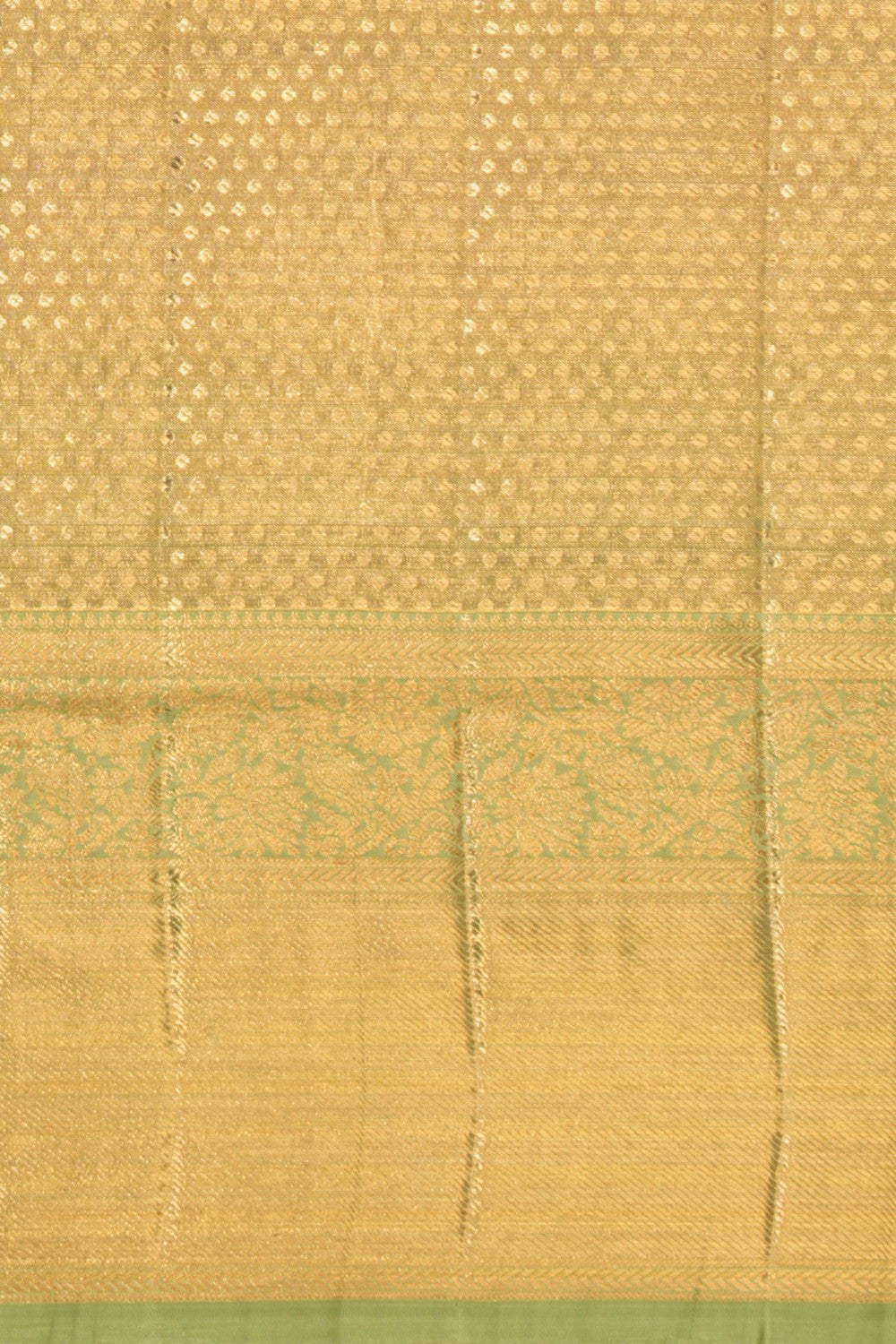 Kanchipattu Tissue Brocade Gold Saree