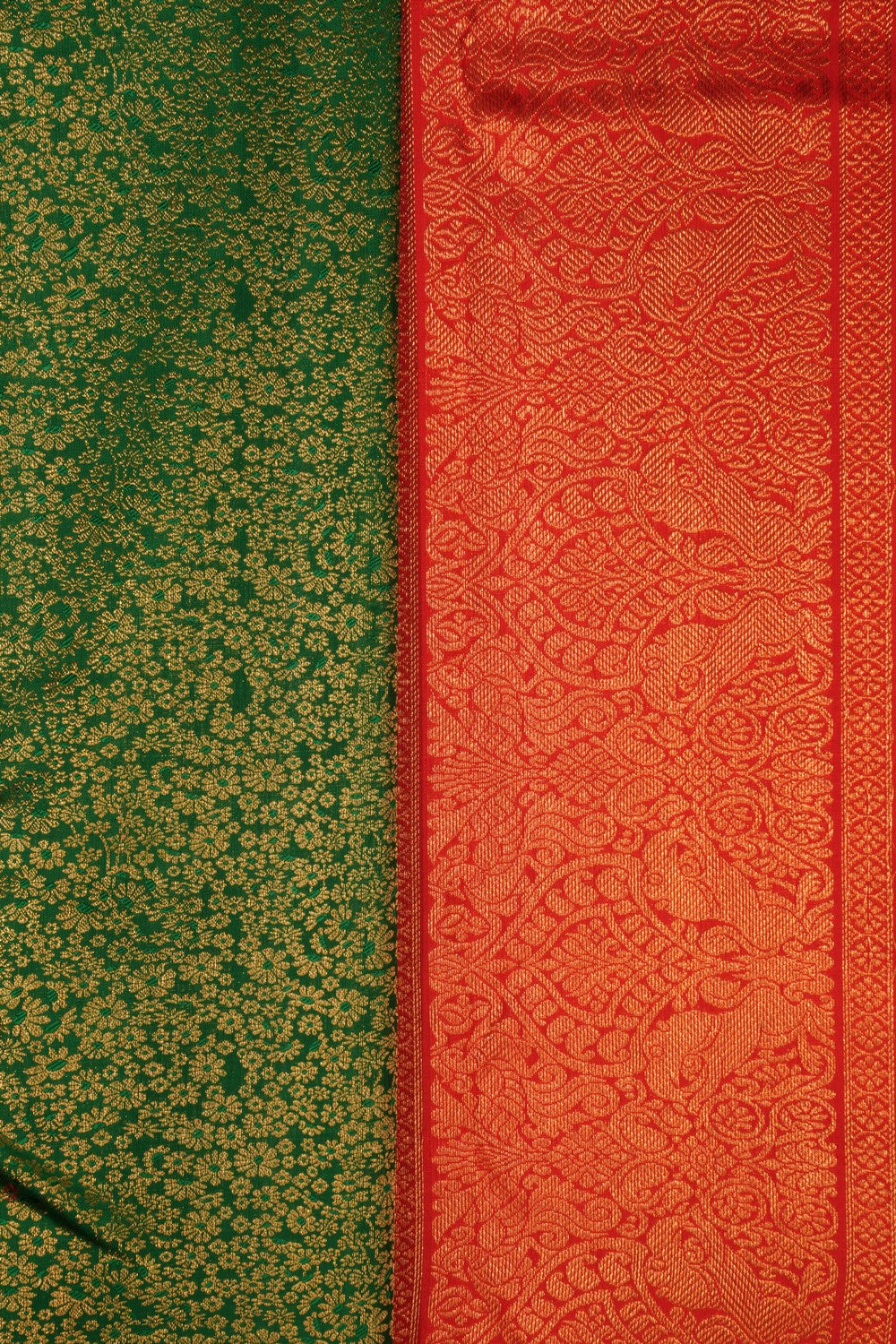 Image of Kanchipattu Brocade Green Saree