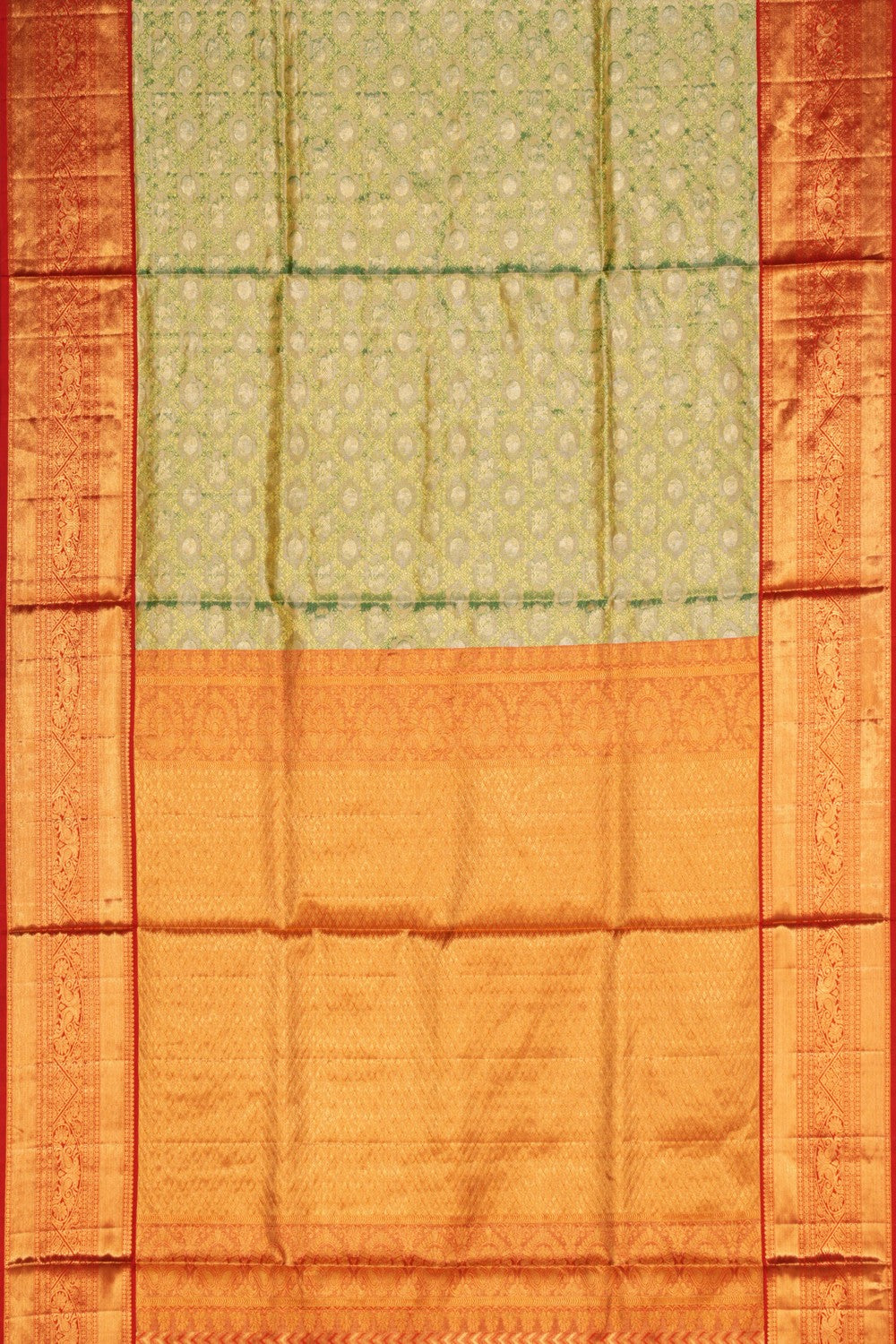 Kanchipattu Tissue Brocade Green Saree