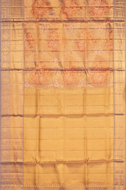 Image of Kanchipattu Tissue Brocade Gold Saree