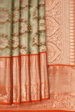 Image of Kanchipattu Tissue Brocade Saree