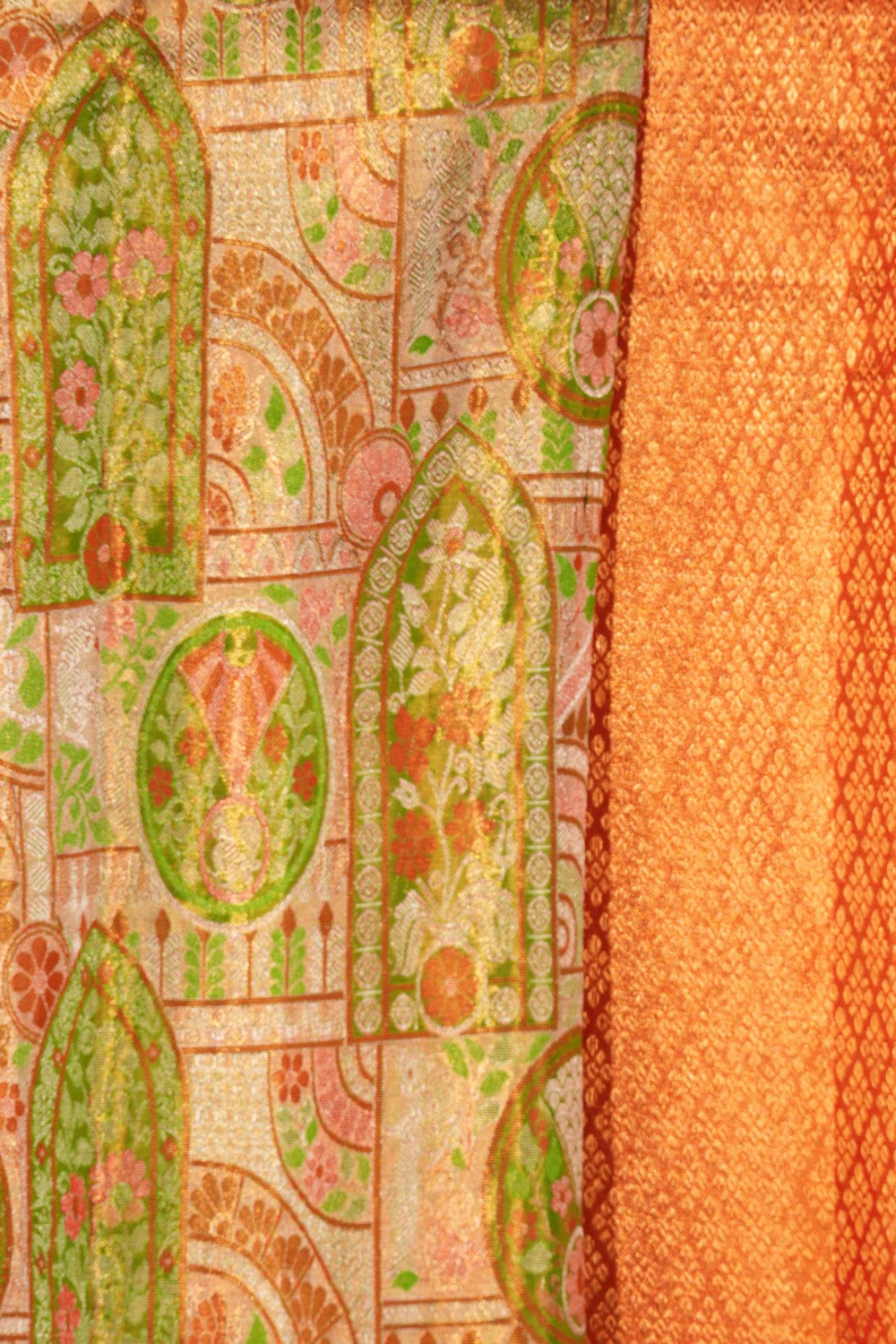 Image of Kanchipattu Tissue Brocade Green Saree