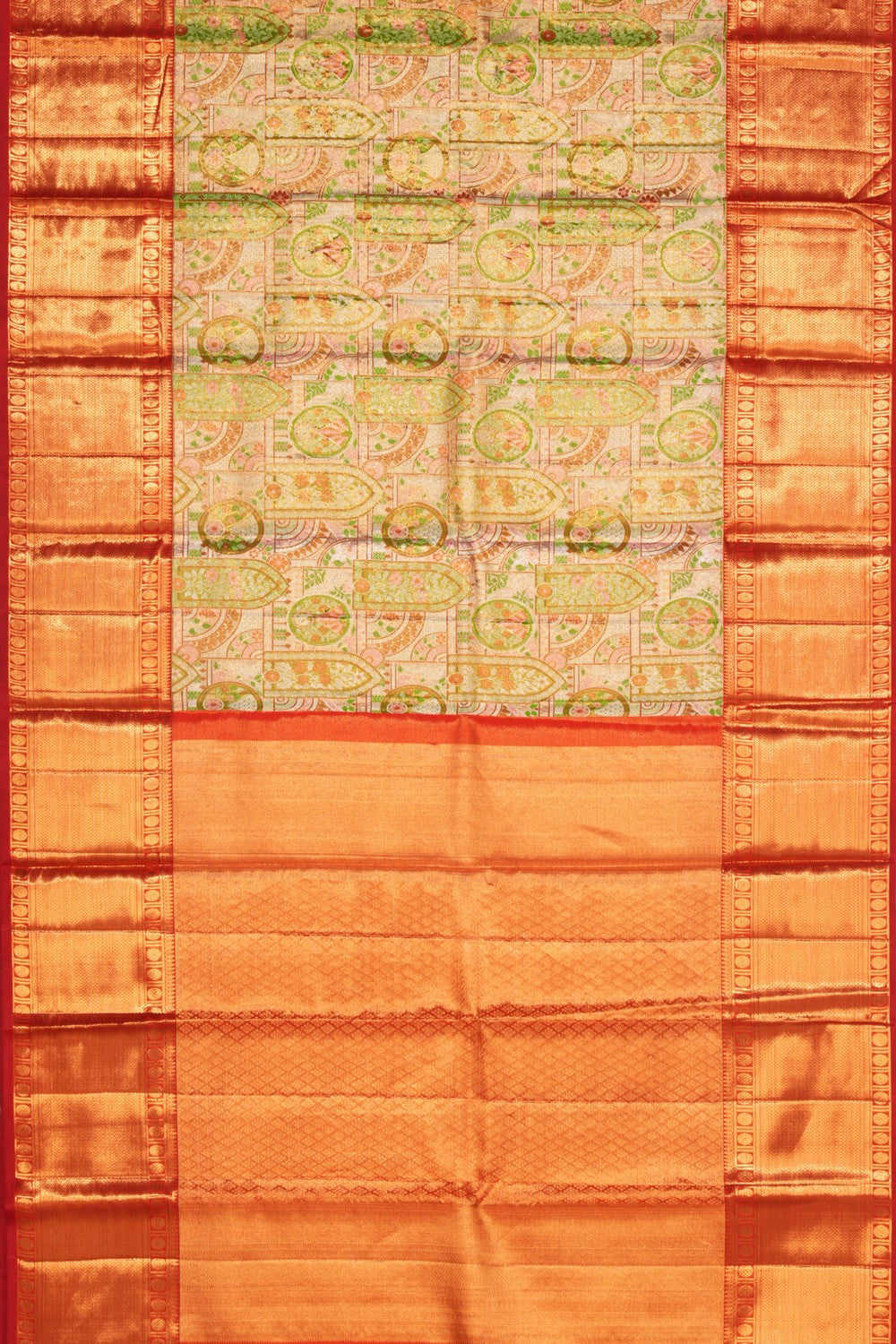 Image of Kanchipattu Tissue Brocade Green Saree