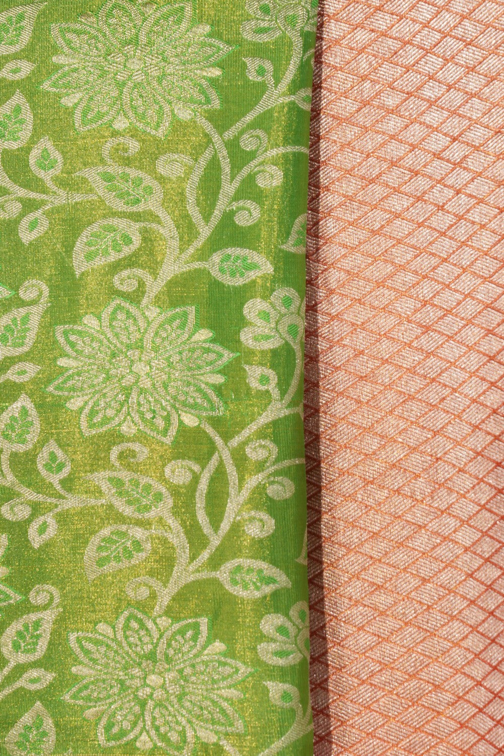 Kanchipattu Tissue Brocade Green Saree