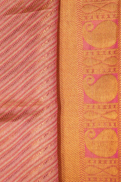 Image of Kanchipattu Tissue Brocade Pink Saree