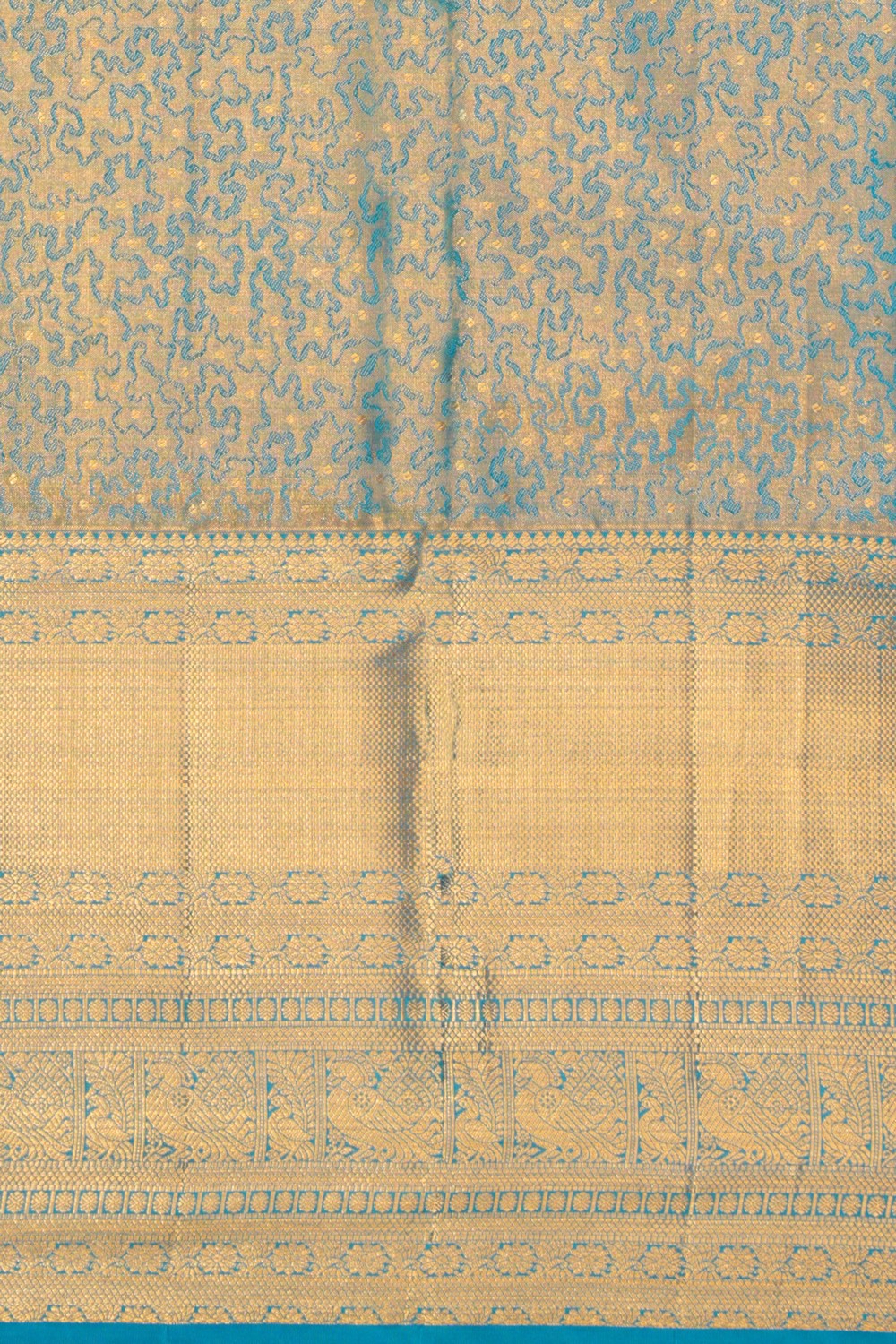 Kanchipattu Tissue Brocade Multi-Colour Saree