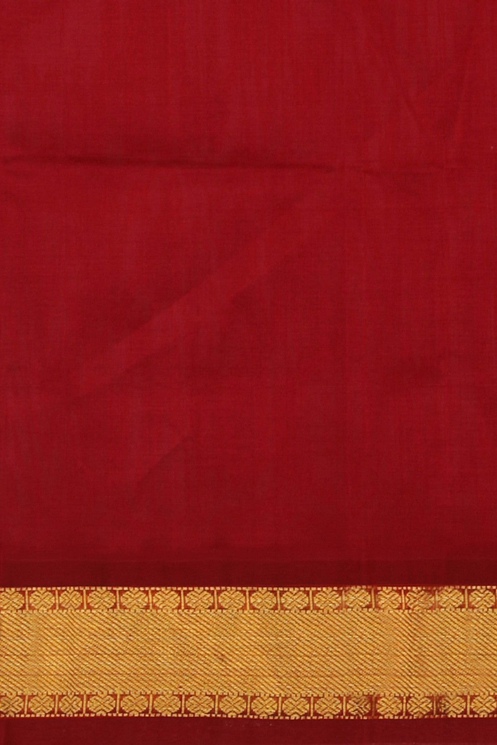 Image of Kuppadam Cotton Silk Yellow Saree