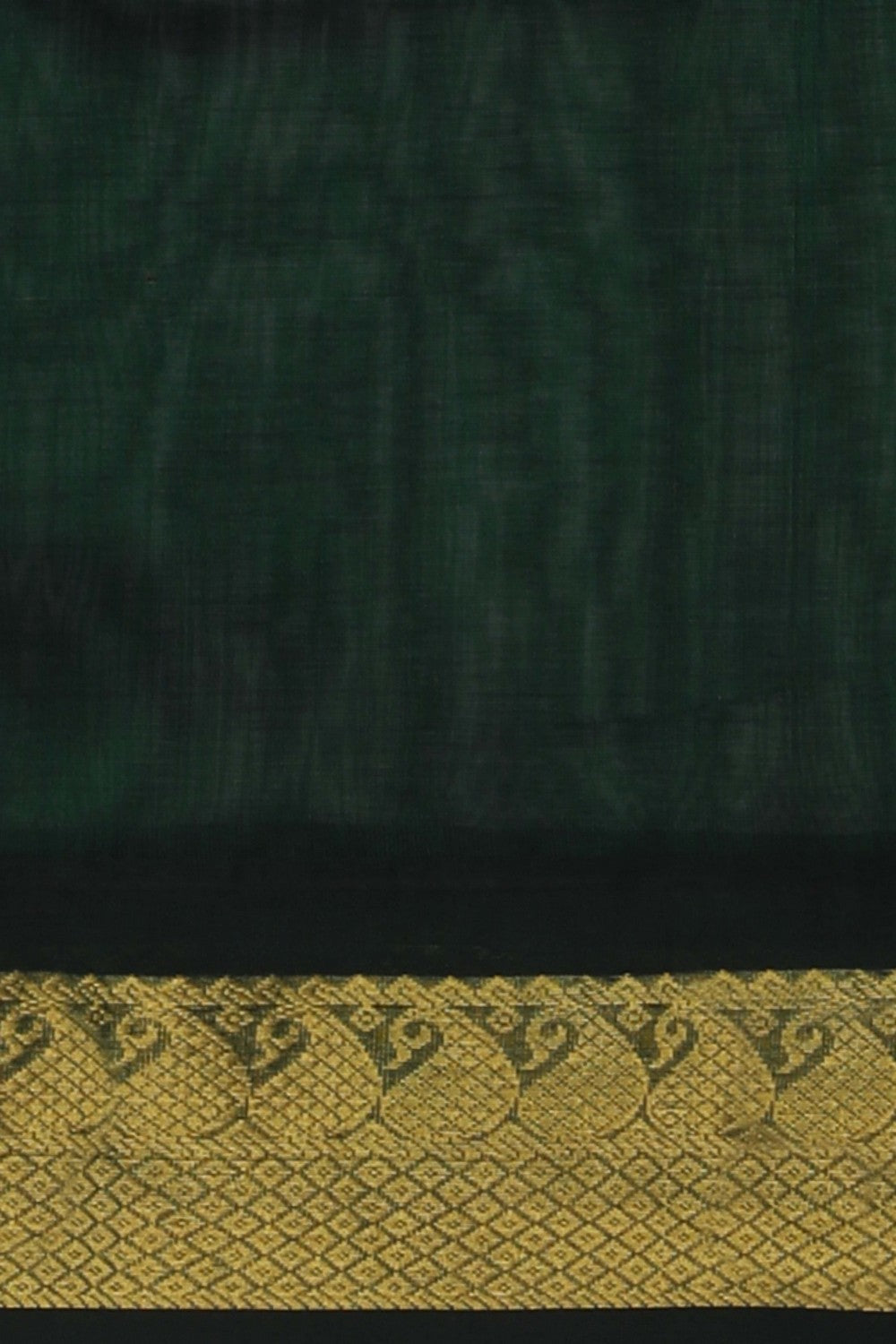 Image of Kuppadam Cotton Silk Orange Saree