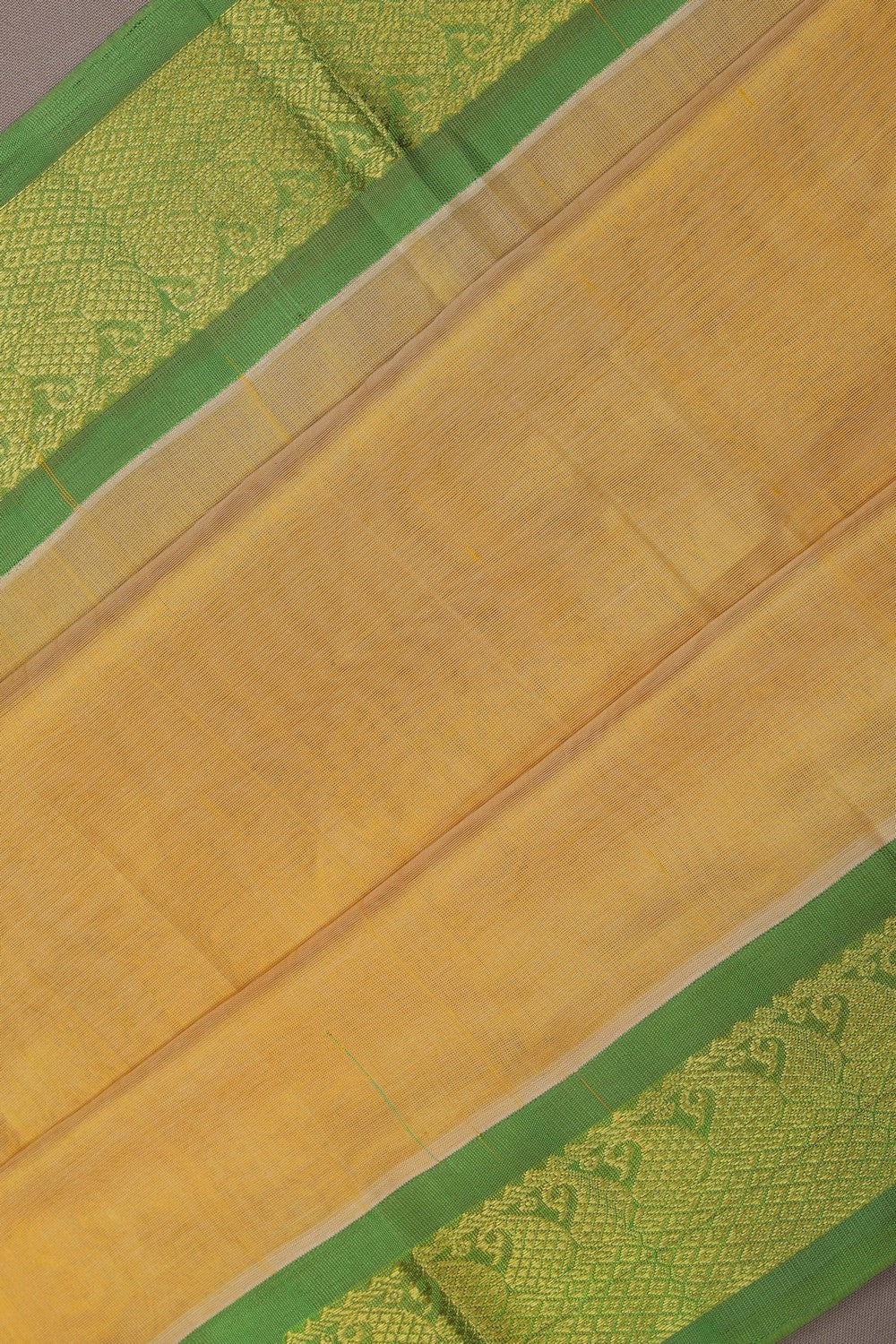 Image of Kuppadam Cotton Silk Cream Saree